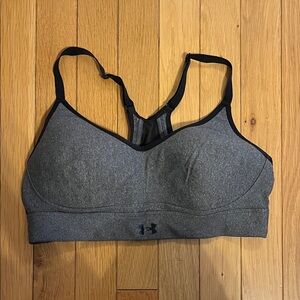 Under Armour grey and black sports bra